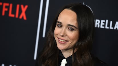 A atriz Ellen Page em Los Angeles em 2019.