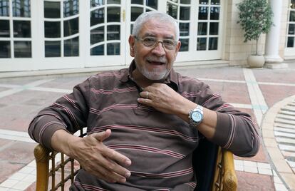 Salah Awad el Sousi, este martes en el hotel de El Cairo donde aguarda para poder volar a España tras haber salido de Gaza a través del paso de Rafah.