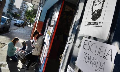 A Escola de Artes Manuel Belgrano, ocupada por seus alunos em agosto de 2017.