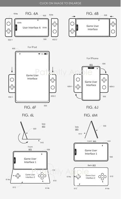 Opciones en patente para juegos de Apple