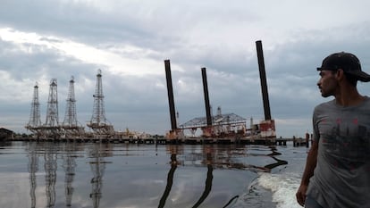 Una estación petrolera en Maracaibo, Venezuela, el 9 de mayo de 2019.