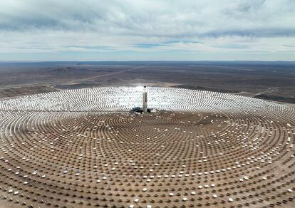 La planta de energía solar concentrada de Cerro Dominador, en Maria Elena, en agosto de 2022.