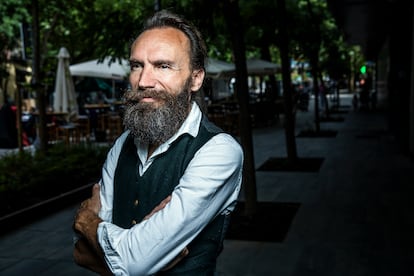 Ludovic Slimak, pictured before his interview with EL PAÍS.