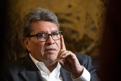 Ricardo Monreal en el Senado de la República, en mayo de este año.