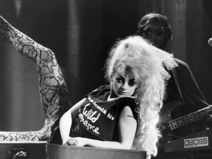 La cantante Nina Hagen, en los años setenta.