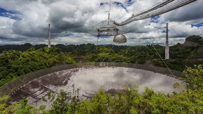 El radiotelescopio de Arecibo.