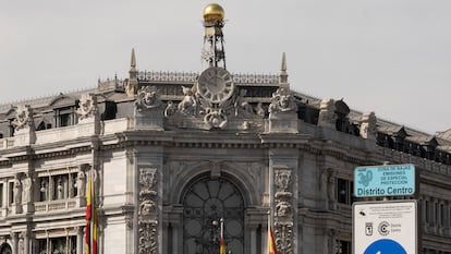 Fachada del Banco de España, en una imagen del pasado 1 de abril.