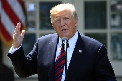 Donald Trump, na quinta-feira passada na Casa Branca.