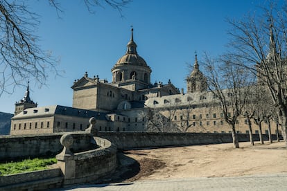 Exterior del Real Monasterio de San Lorenzo de El Escorial, en Madrid.