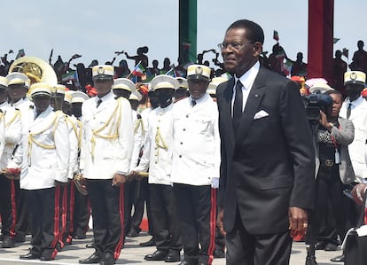 Teodoro Obiang, presidente de Guinea Ecuatorial, en un acto oficial en Malabo, en diciembre de 2022.