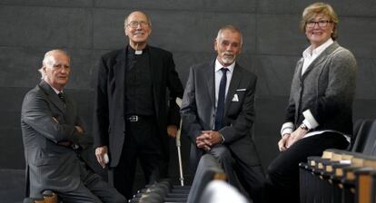 Echevarría, Areta, Loren y Ballesté, en la sede del COE.