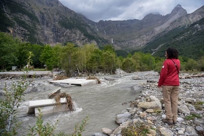 Impactos en Bielsa (Huesca) causados por la crecida de los ríos en septiembre del pasado año.