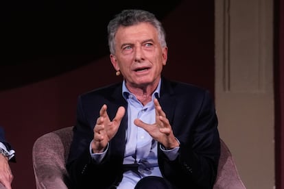 Mauricio Macri en Madrid, el 21 de mayo de 2025.