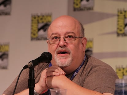 El guionista de cómic Peter David, en San Diego (California), en 2012.
