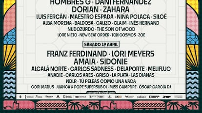Este es el cartel con todos los artistas confirmados de la próxima edición del SanSan Festival.