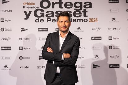 El presentador de la gala, el periodista Carlos del Amor.
