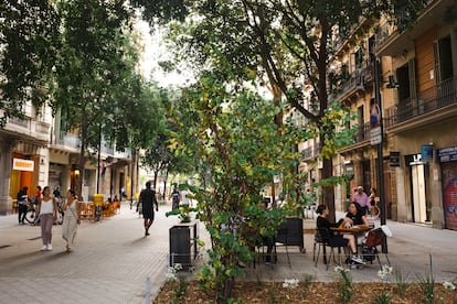 La supermanzana de la calle de Consell de Cent, en Barcelona.