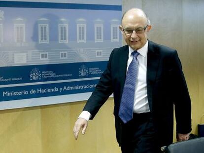 El ministro de Hacienda, Cristóbal Montoro.