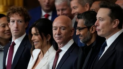 Mark Zuckerberg, Jeff Bezos, Sundar Pichai and Elon Musk