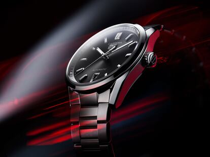 Uno de los modelos de la nueva línea TAG Heuer Carrera Three Hands.