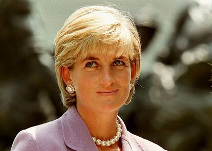 Lady Di durante um ato em Washington, em 17 de junho de 1997.
