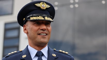 El general retirado Pedro Sánchez, durante una rueda de prensa en Bogotá, Colombia, el 2 de febrero de 2025.