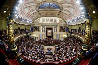 Vista general del hemiciclo del Congreso, en una imagen de noviembre pasado.