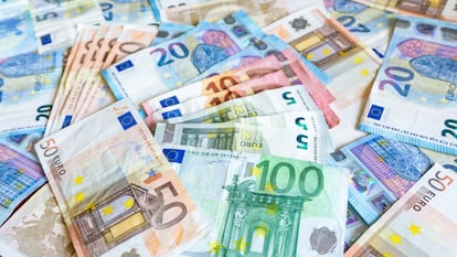 Billetes de euros.