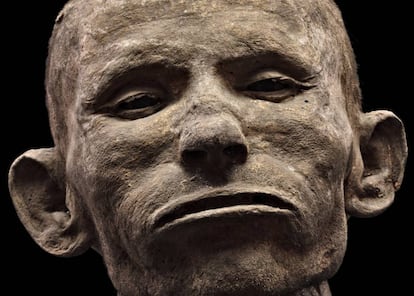 Um dos cadáveres petrificados por Paolo Gorini no século XIX.