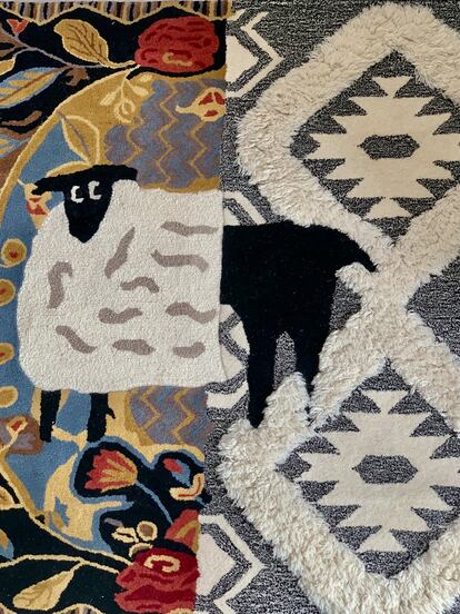Alfombra elaborada con retales de Gunia Project.