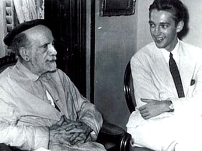 Russell P. Sebold, con Pío Baroja en 1952.