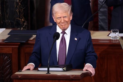 La intervención de Trump ha comenzado pasadas las nueve de la noche, hora en el este de Estados Unidos.